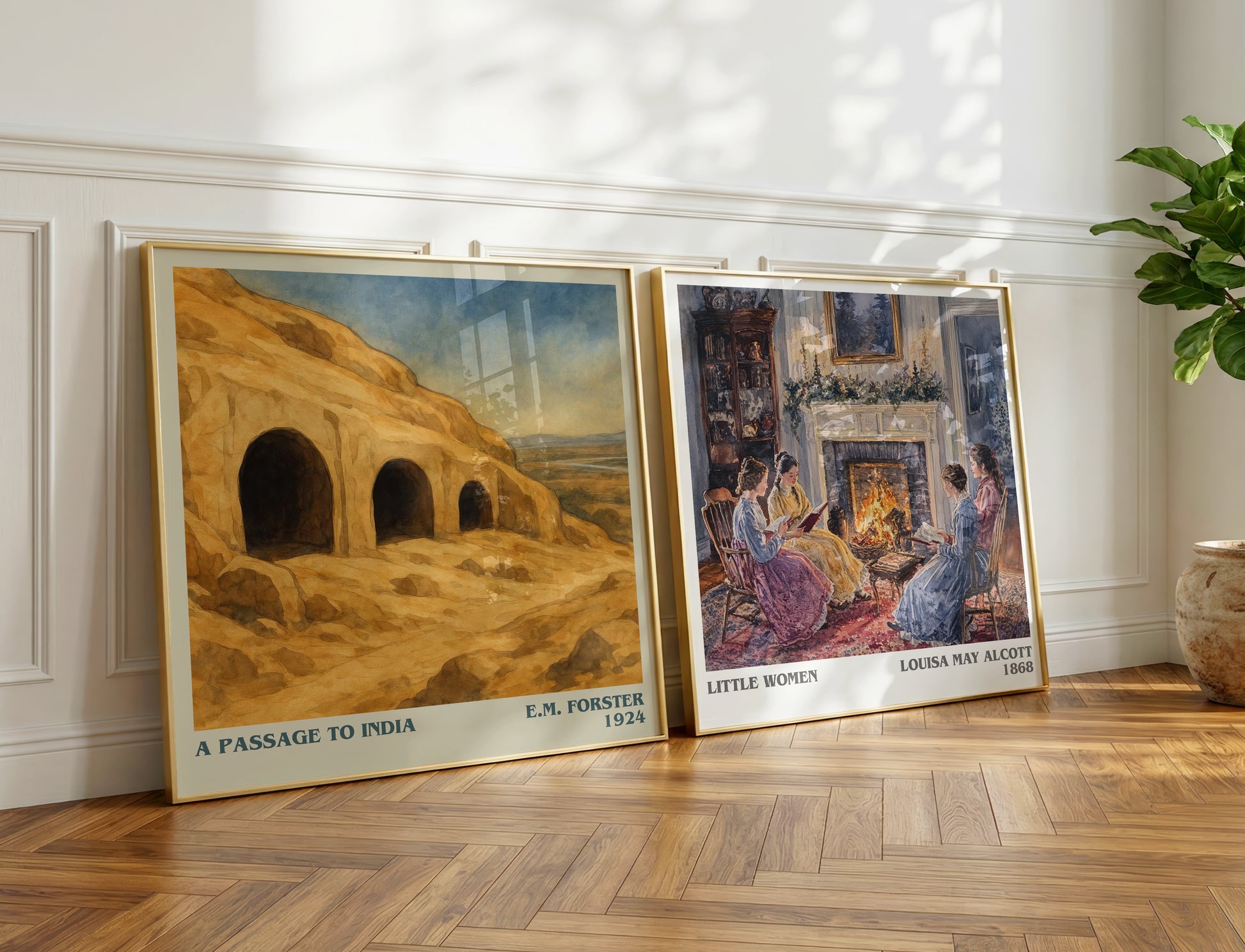 A Passage To India literary print on bookshelf – E.M. Forster fan gift