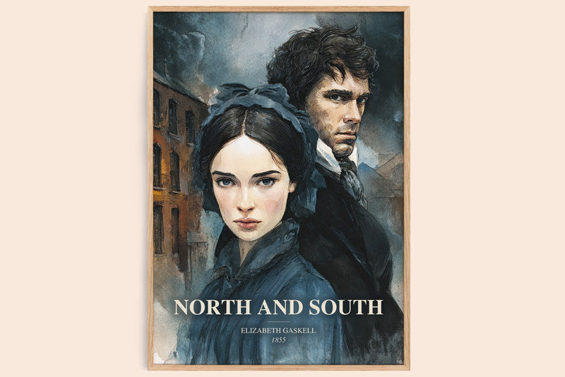 North And South Book Watercolour Illustration by Elizabeth Gaskell (Edge style)