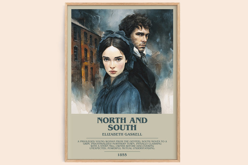 North And South Bookish Wall Art by Elizabeth Gaskell (Modern style)