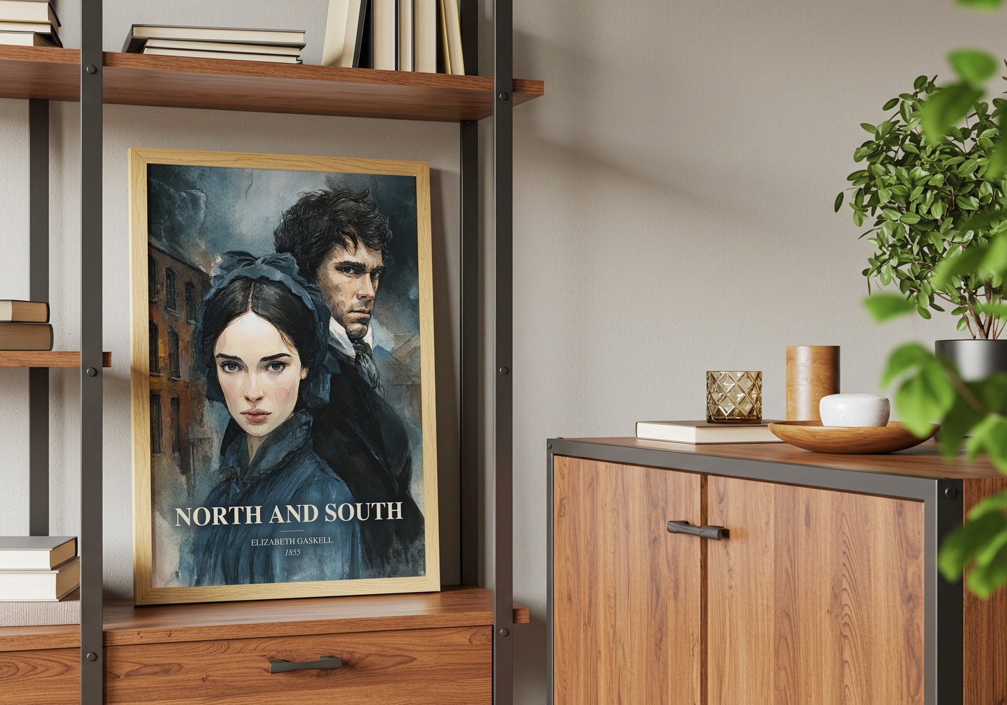 North And South book watercolour illustration paper finish options – matte satin gloss