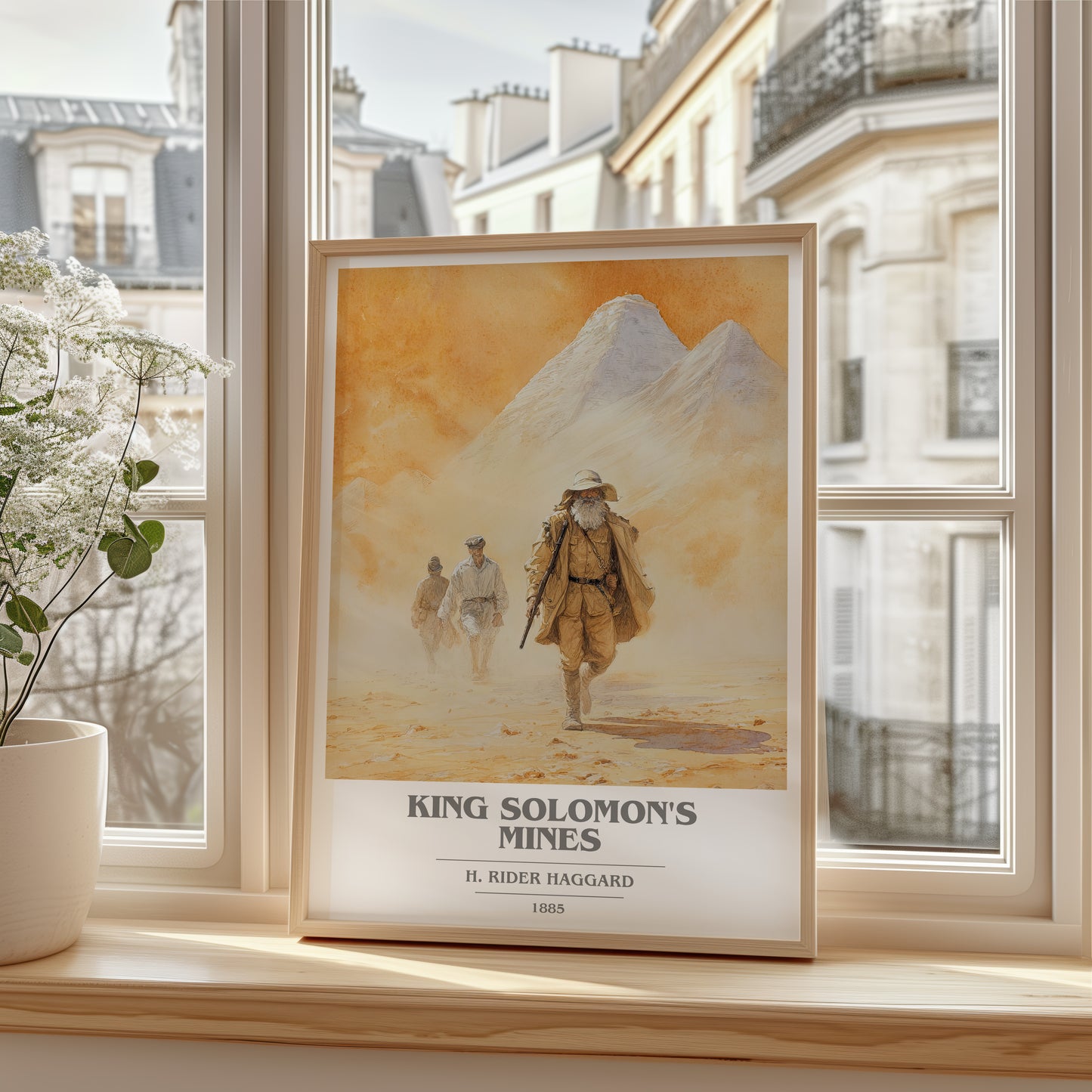 King Solomon's Mines book cover poster colour and style options – H. Rider Haggard book art