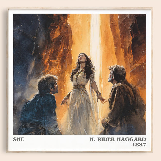 She Literary Art Print by H. Rider Haggard
