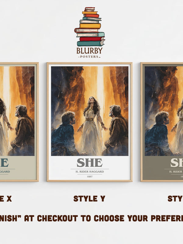 She book cover print in frame leaning in hallway – gothic wall art