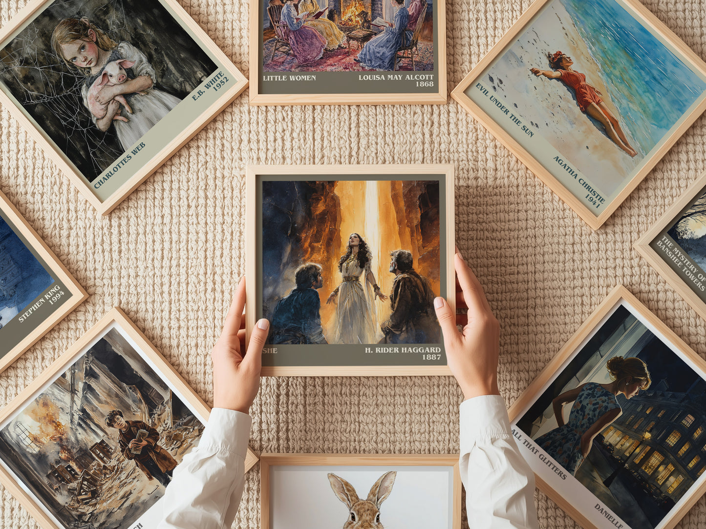 She literary book poster framed on wall – gothic wall art