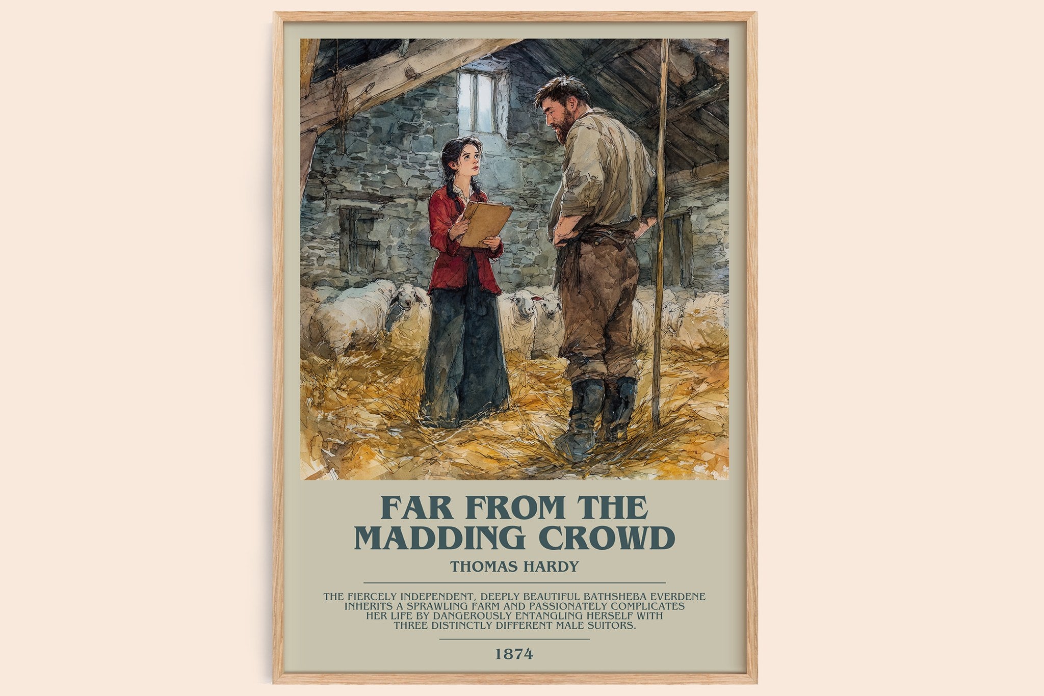 Far from the Madding Crowd Bookish Wall Art by Thomas Hardy