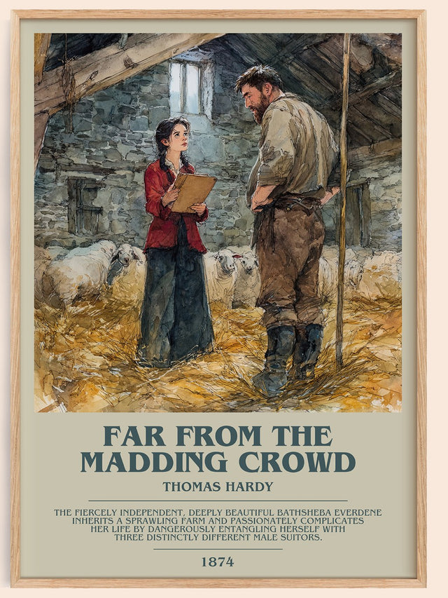 Far from the Madding Crowd Bookish Wall Art by Thomas Hardy