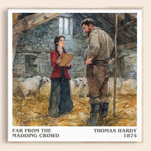 Far from the Madding Crowd Literary Art Print by Thomas Hardy