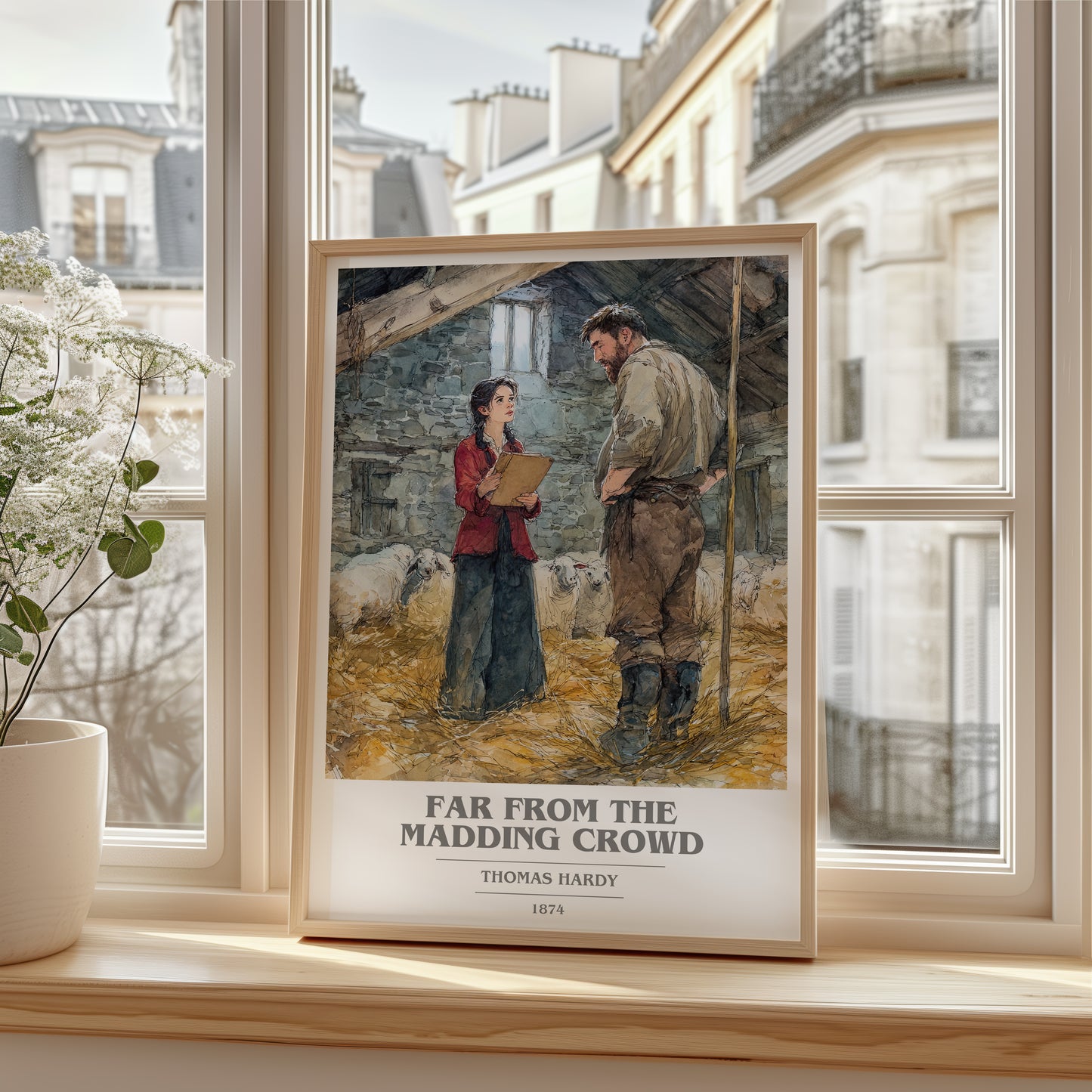 Far from the Madding Crowd book cover poster colour and style options – Thomas Hardy book art