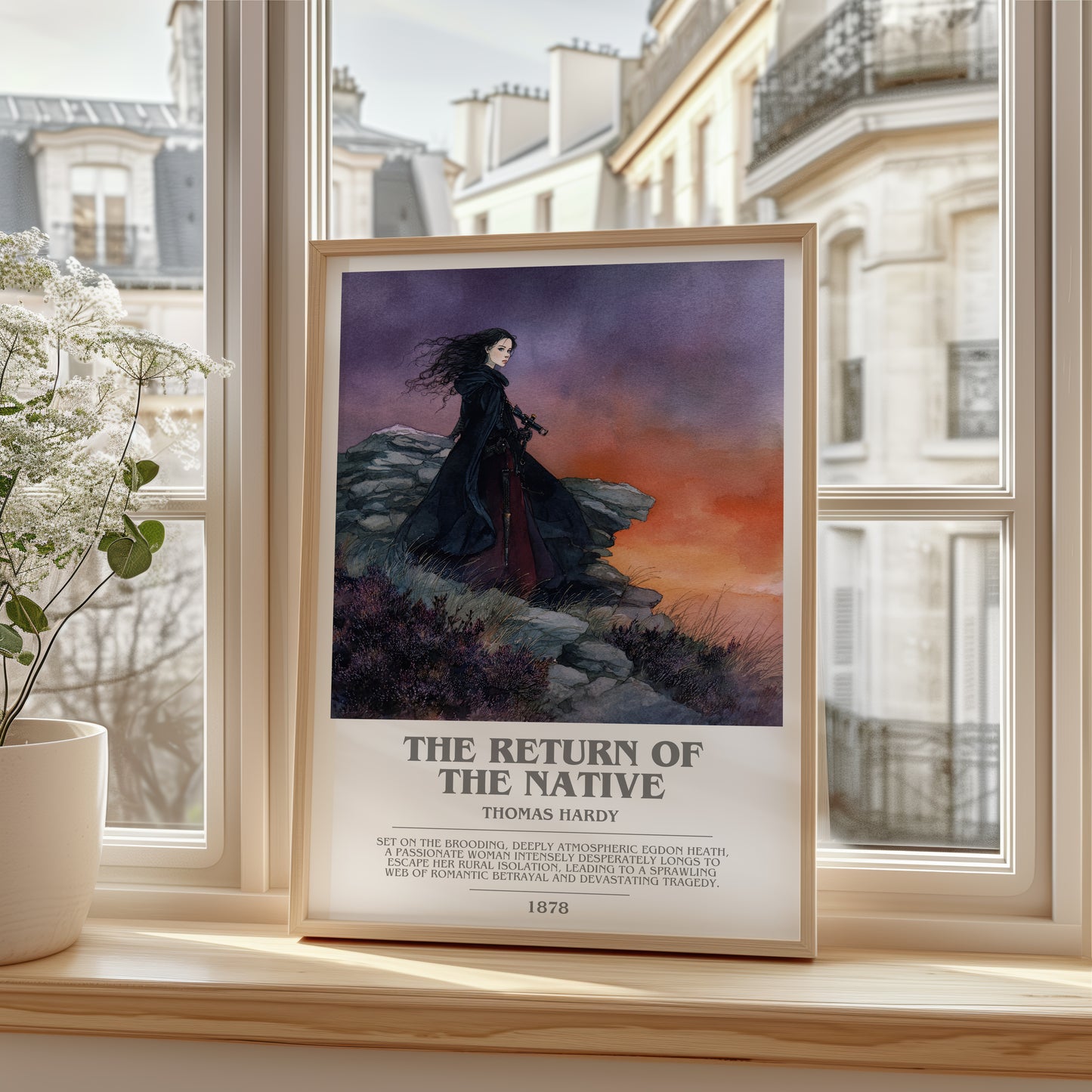 The Return of the Native bookish poster colour and style options – Thomas Hardy book art