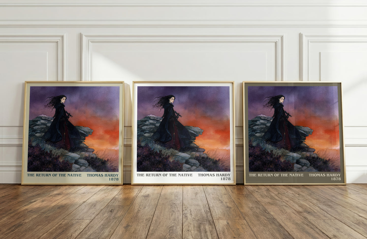 The Return of the Native literary art print colour and style options – Thomas Hardy book art