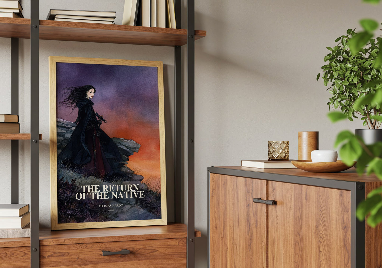 The Return Of The Native book watercolour illustration paper finish options – matte satin gloss