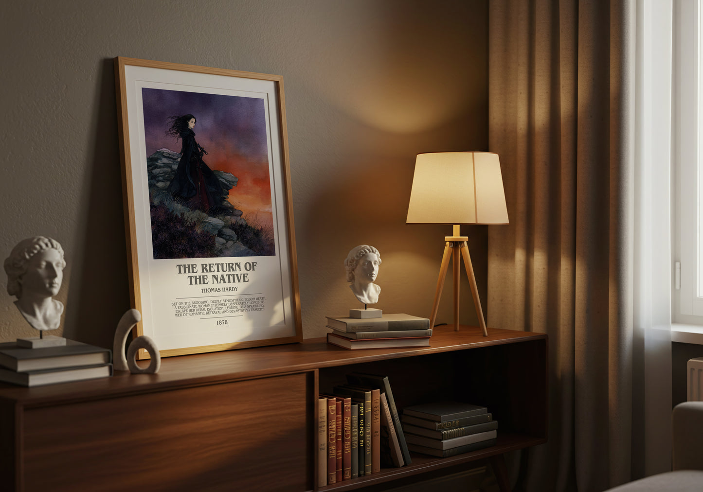 The Return of the Native bookish book poster framed on wall – adventure wall art