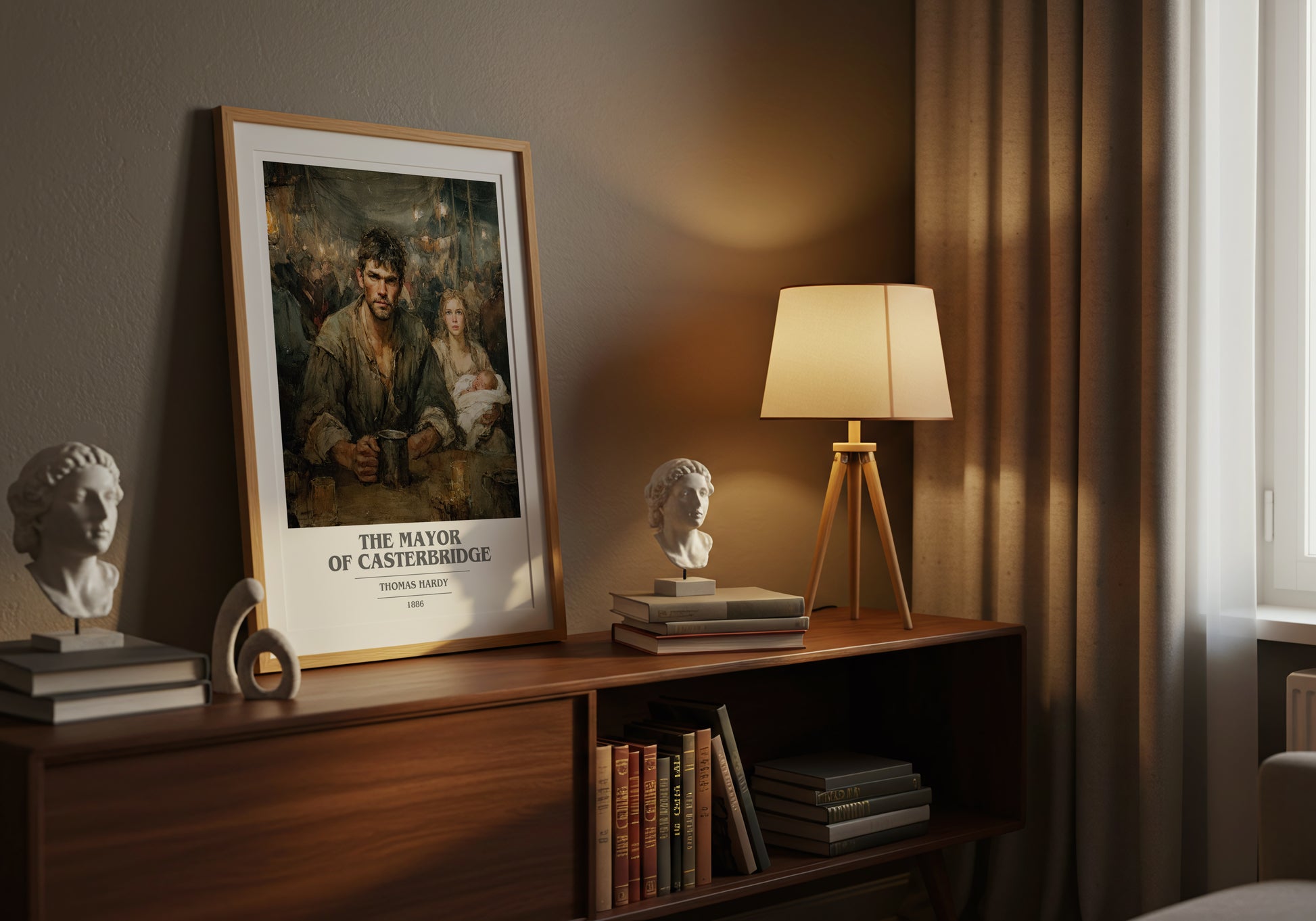 The Mayor of Casterbridge book cover book poster framed on wall – adventure wall art