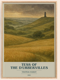 Tess of the D'Urbervilles Book Cover Poster by Thomas Hardy