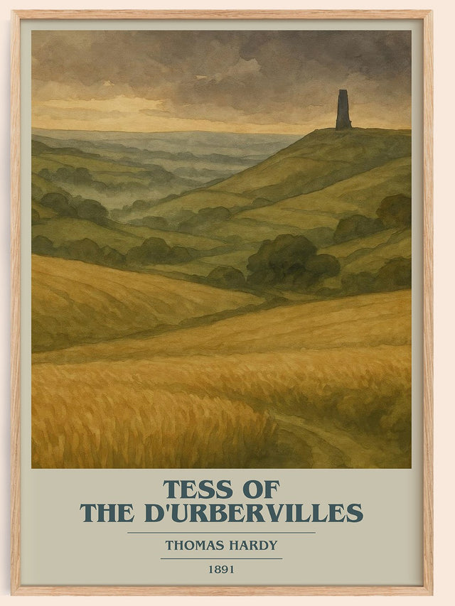 Tess of the D'Urbervilles Book Cover Poster by Thomas Hardy