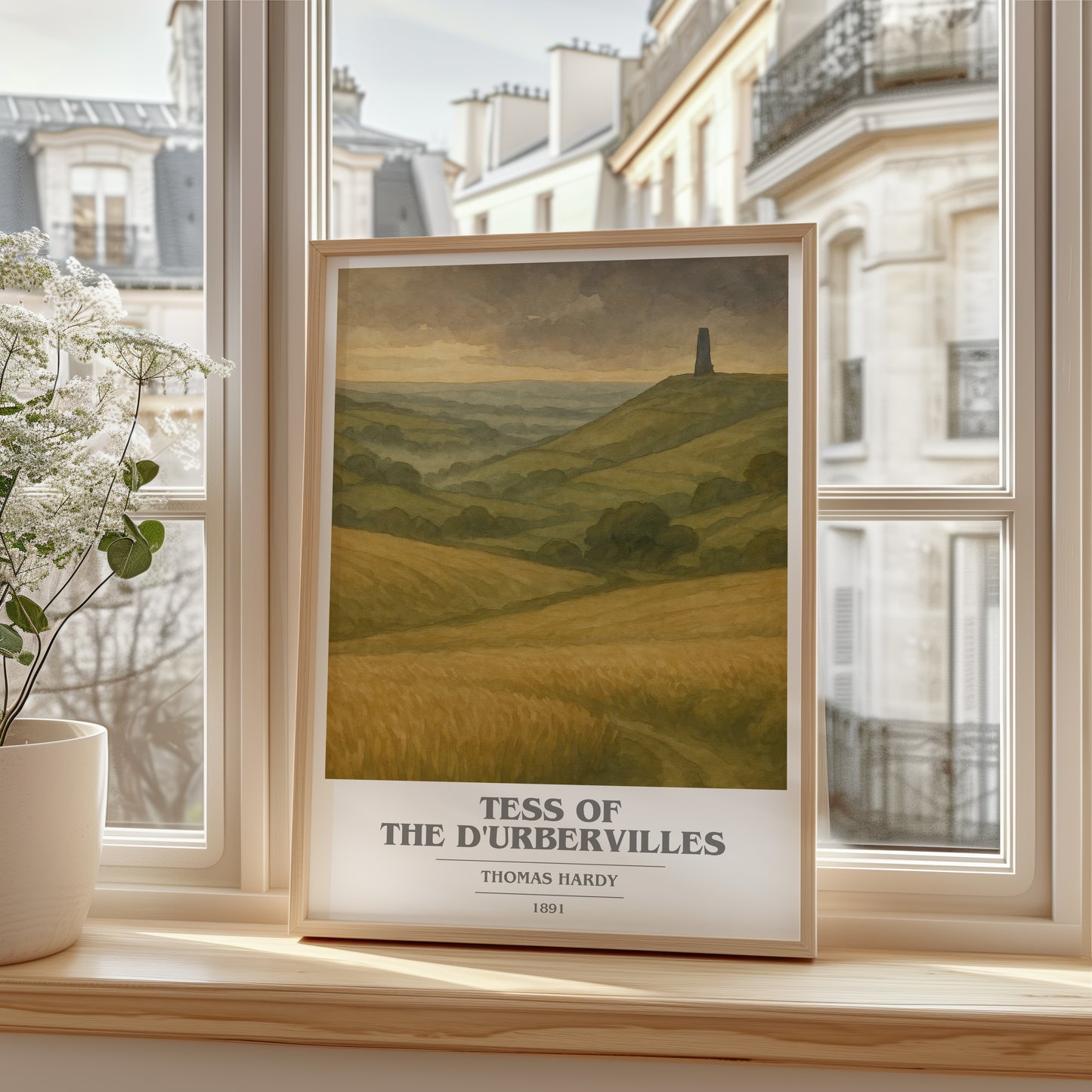 Tess of the D'Urbervilles book cover poster colour and style options – Thomas Hardy book art