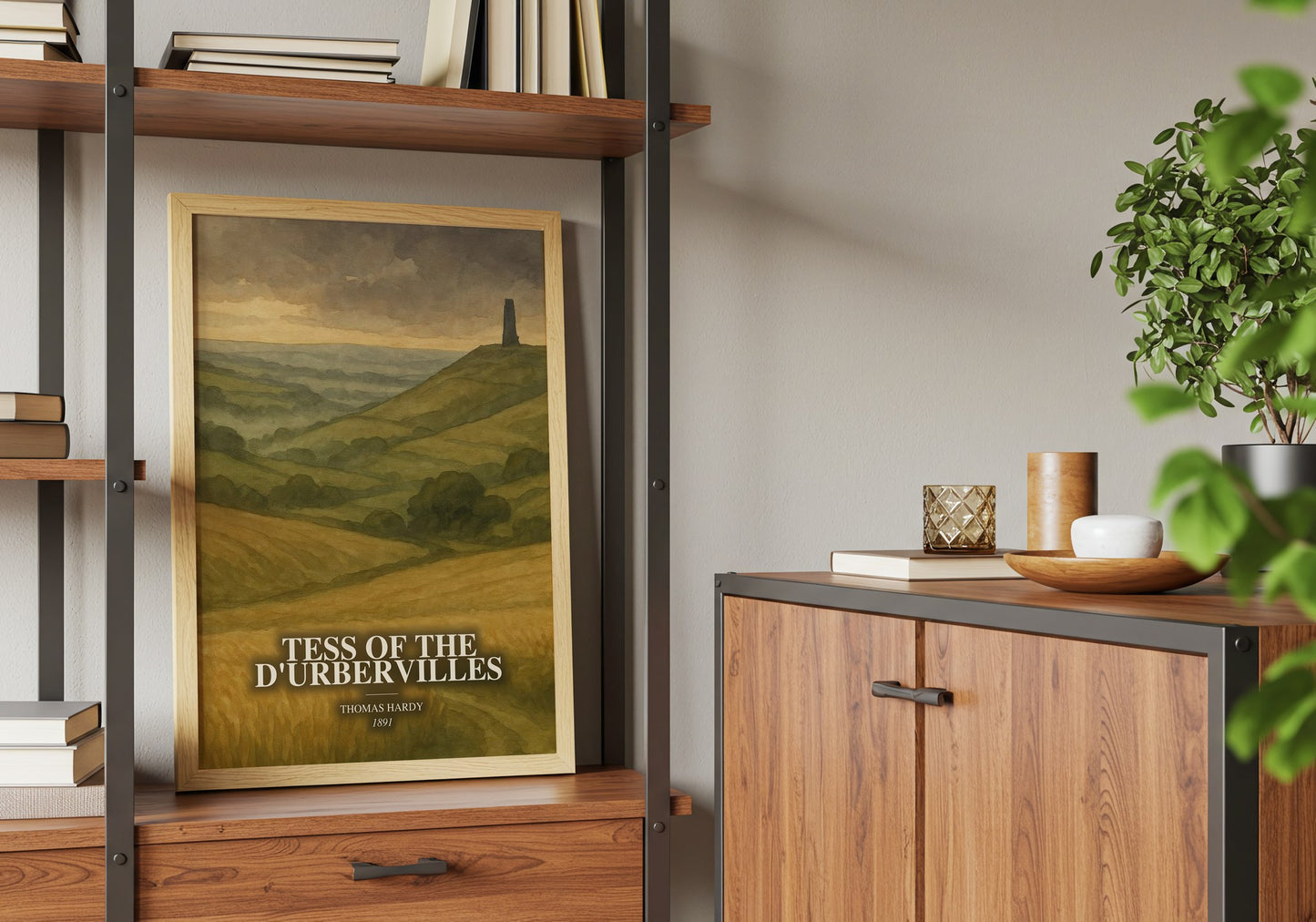 Tess Of The D'Urbervilles book watercolour illustration paper finish options – matte satin gloss