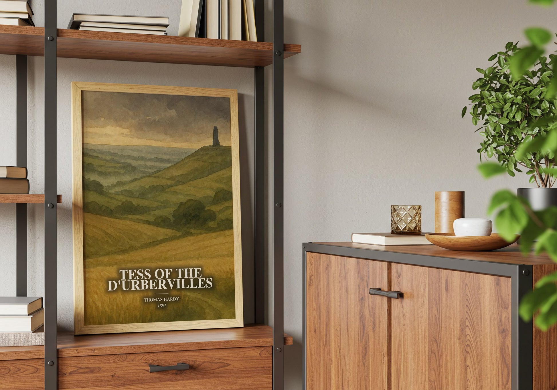 Tess Of The D'Urbervilles book watercolour illustration paper finish options – matte satin gloss