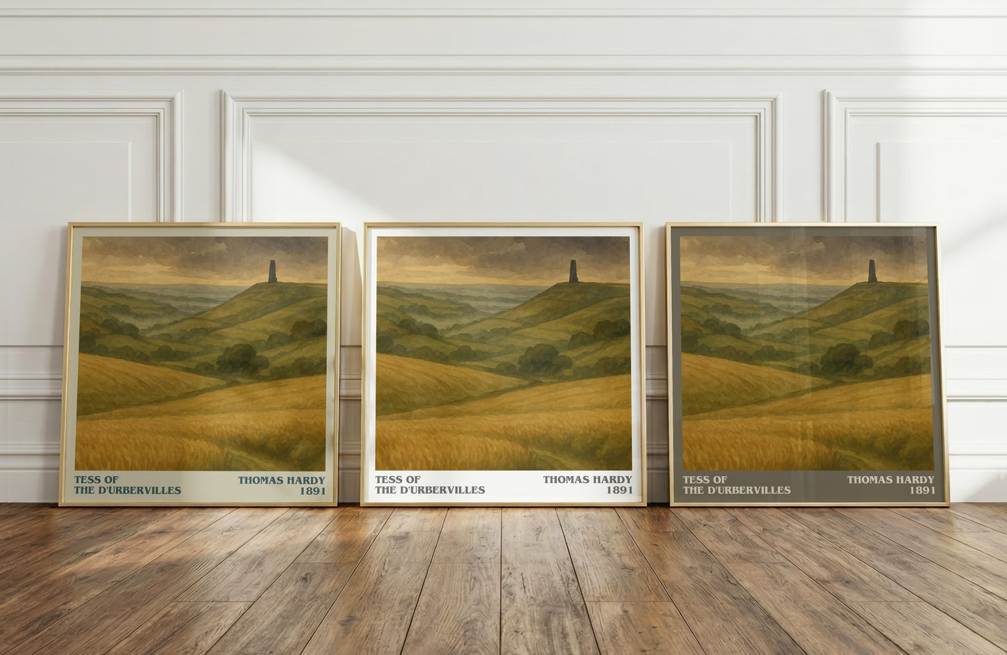 Tess of the D'Urbervilles literary art print colour and style options – Thomas Hardy book art