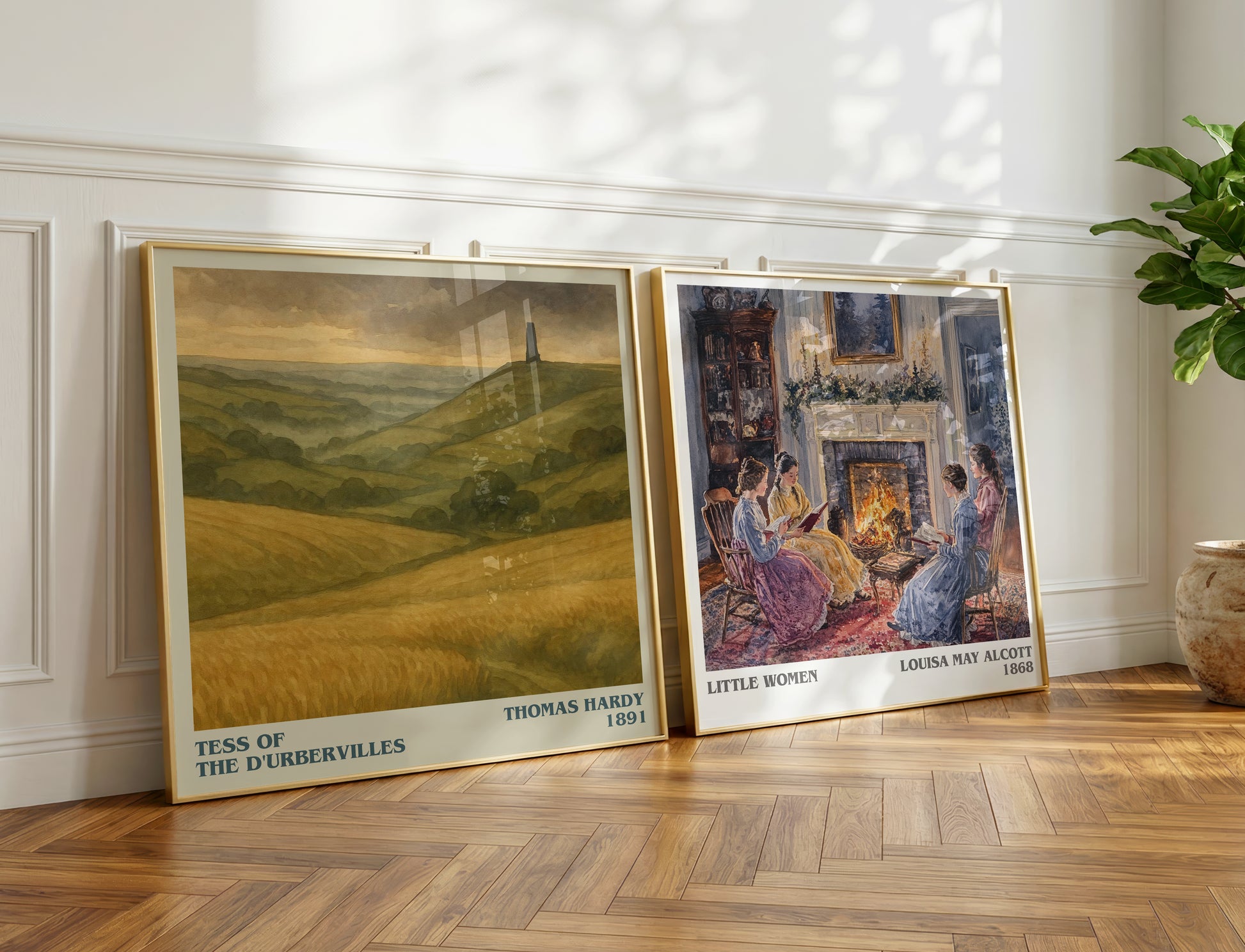 Tess of the D'Urbervilles literary print on bookshelf – Thomas Hardy fan gift