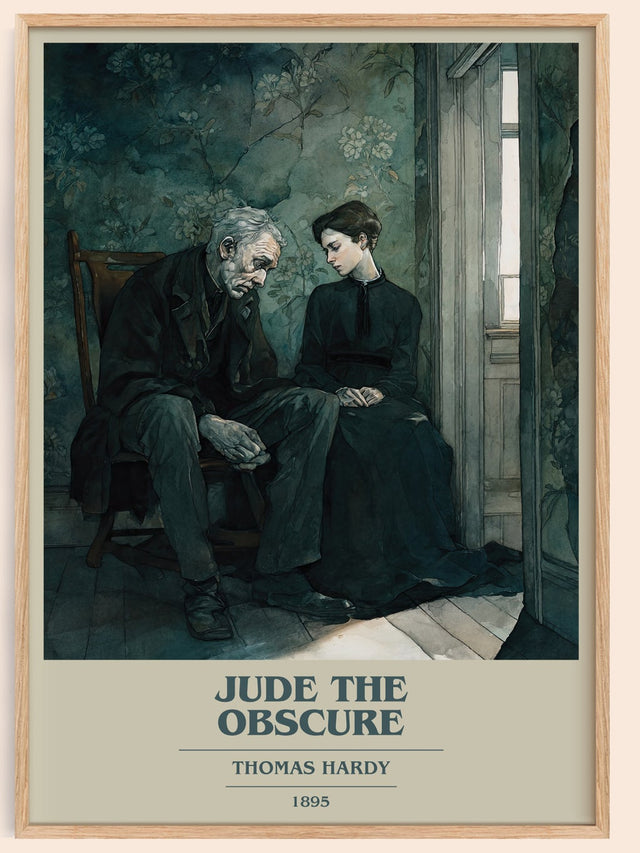 Jude the Obscure Book Cover Poster by Thomas Hardy