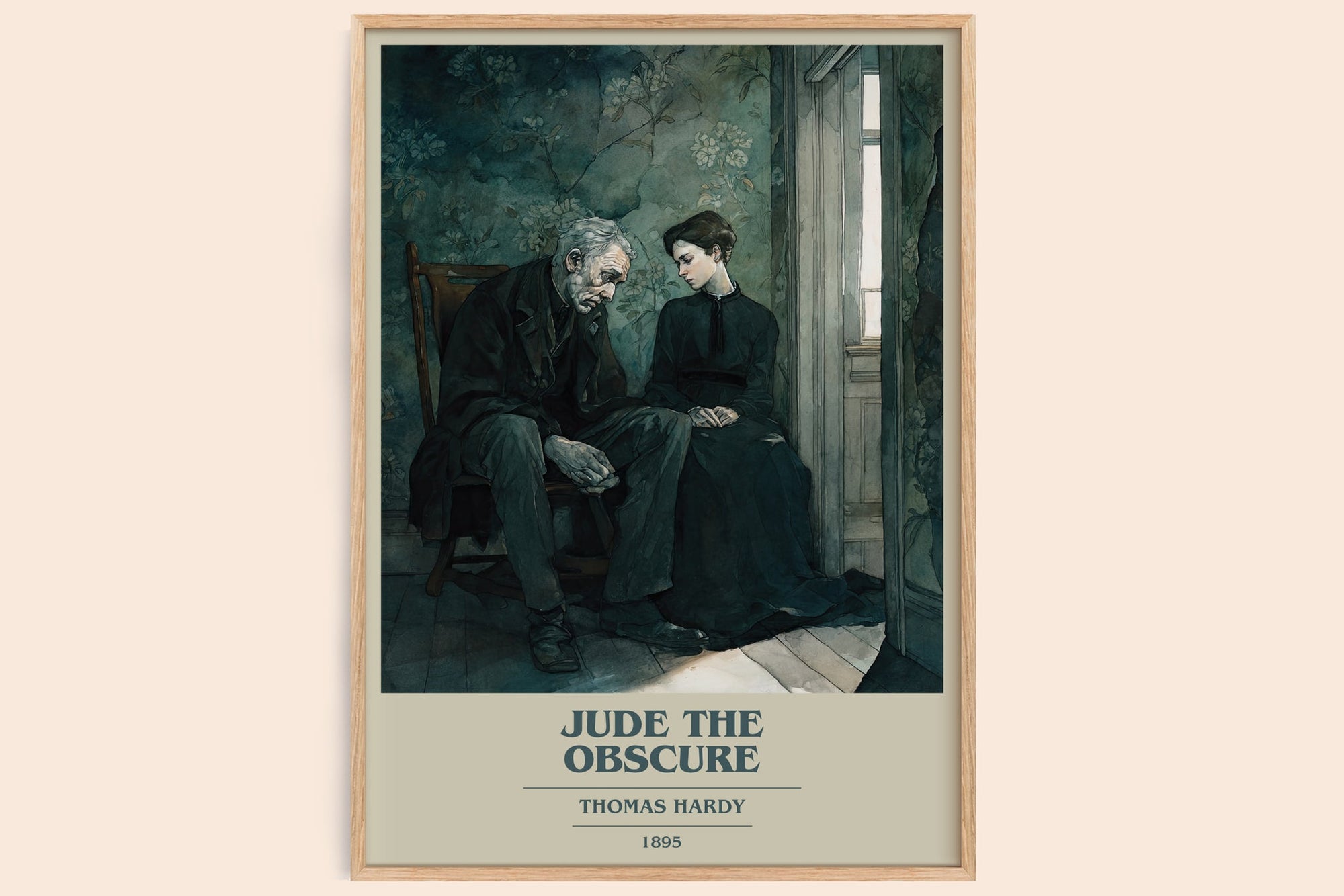 Jude the Obscure book cover book poster by Thomas Hardy – framed literary art print