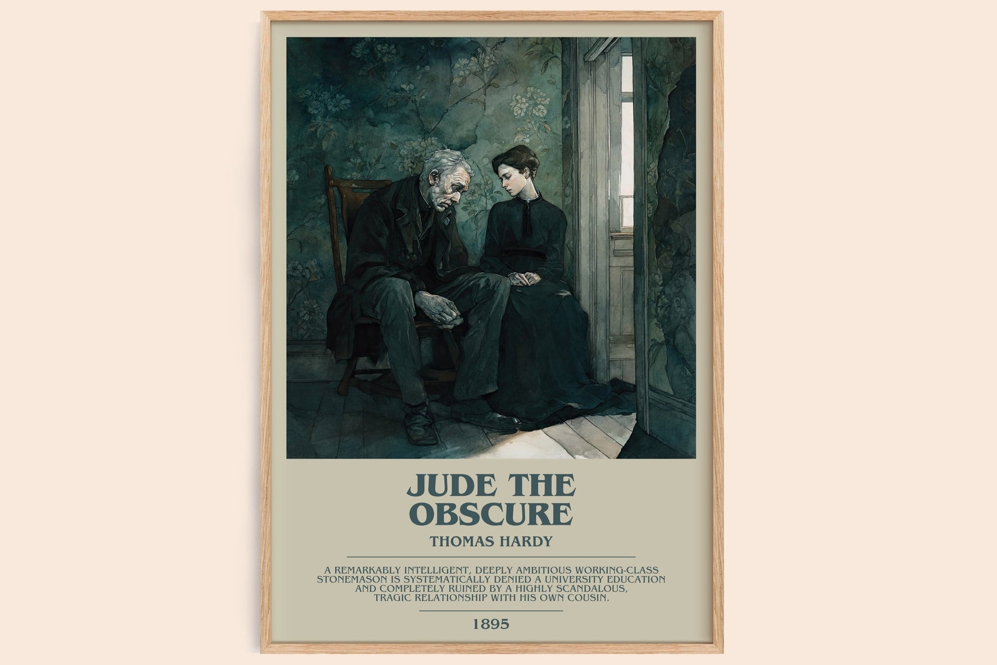 Jude the Obscure bookish book poster by Thomas Hardy – framed literary art print
