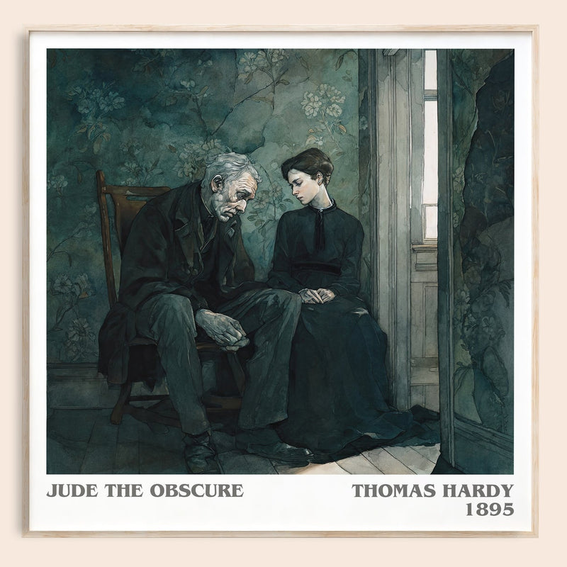 Jude the Obscure literary book poster by Thomas Hardy – framed literary art print
