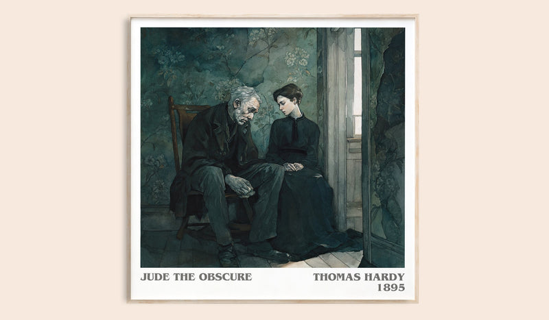 Jude the Obscure literary book poster by Thomas Hardy – framed literary art print