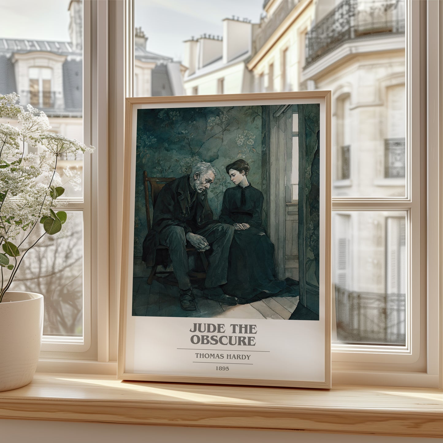 Jude the Obscure book cover poster colour and style options – Thomas Hardy book art