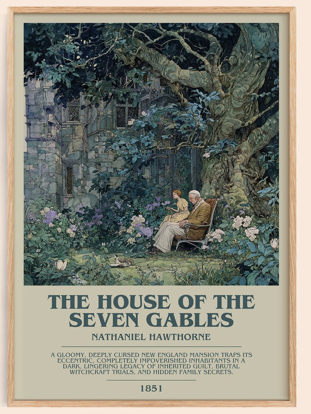 The House of the Seven Gables Bookish Wall Art by Nathaniel Hawthorne