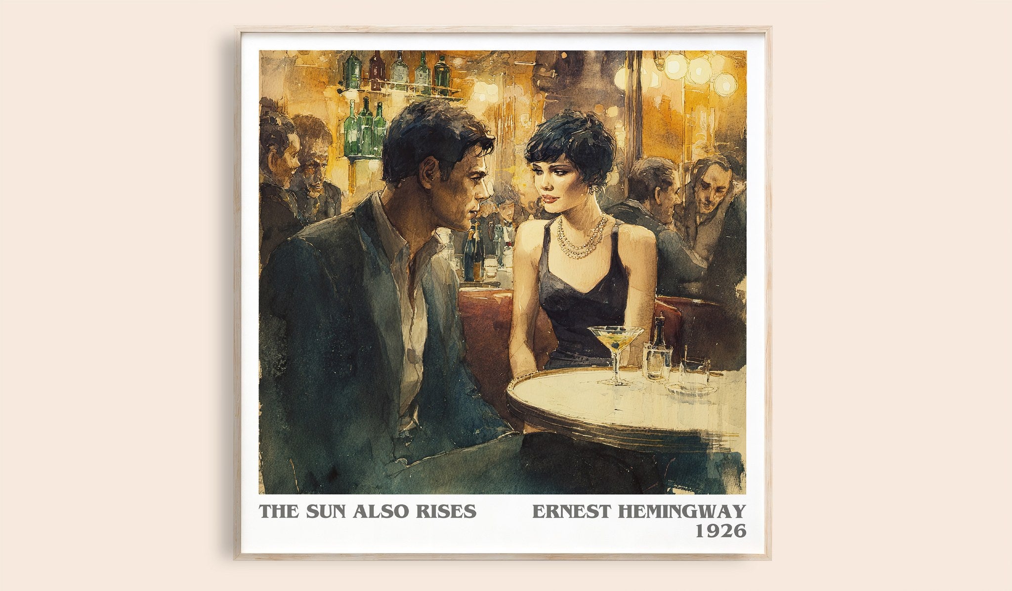 The Sun Also Rises Literary Art Print by Ernest Hemingway