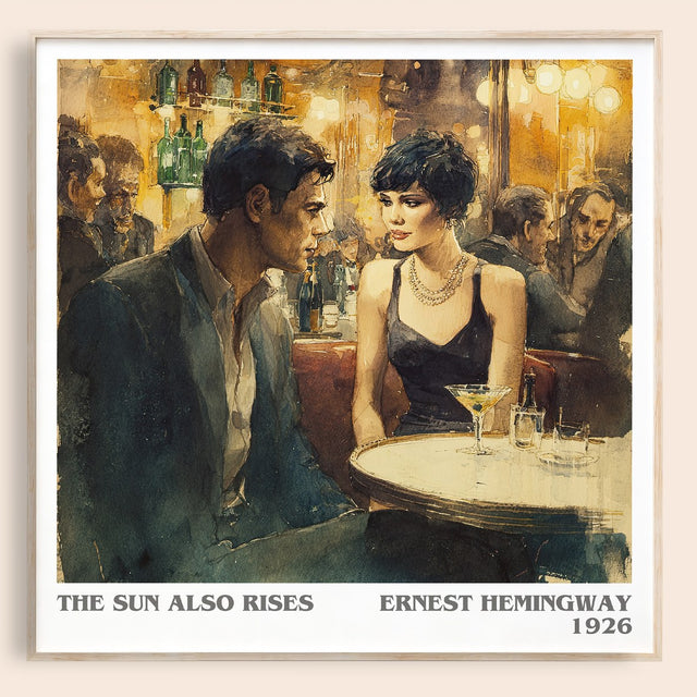The Sun Also Rises Literary Art Print by Ernest Hemingway