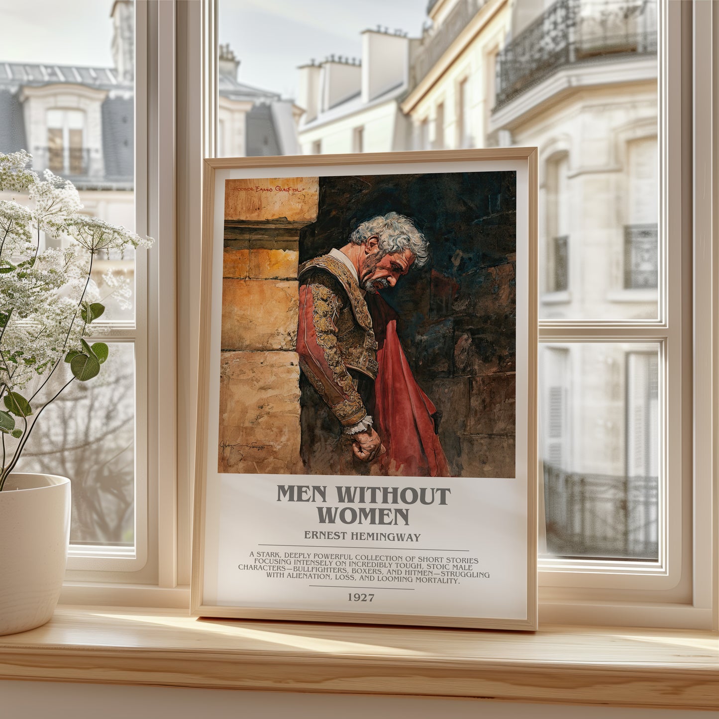Men Without Women bookish poster colour and style options – Ernest Hemingway book art