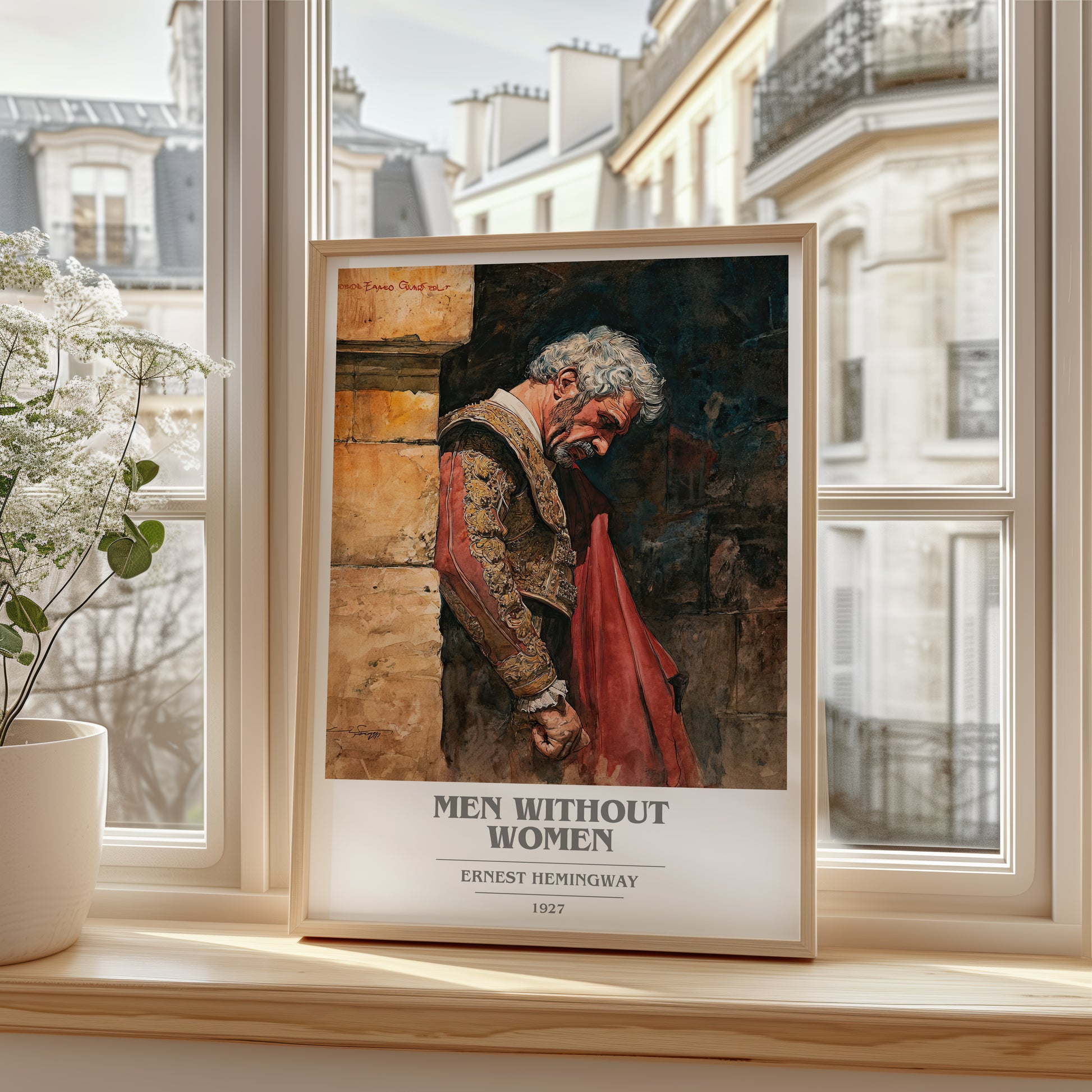 Men Without Women book cover poster colour and style options – Ernest Hemingway book art