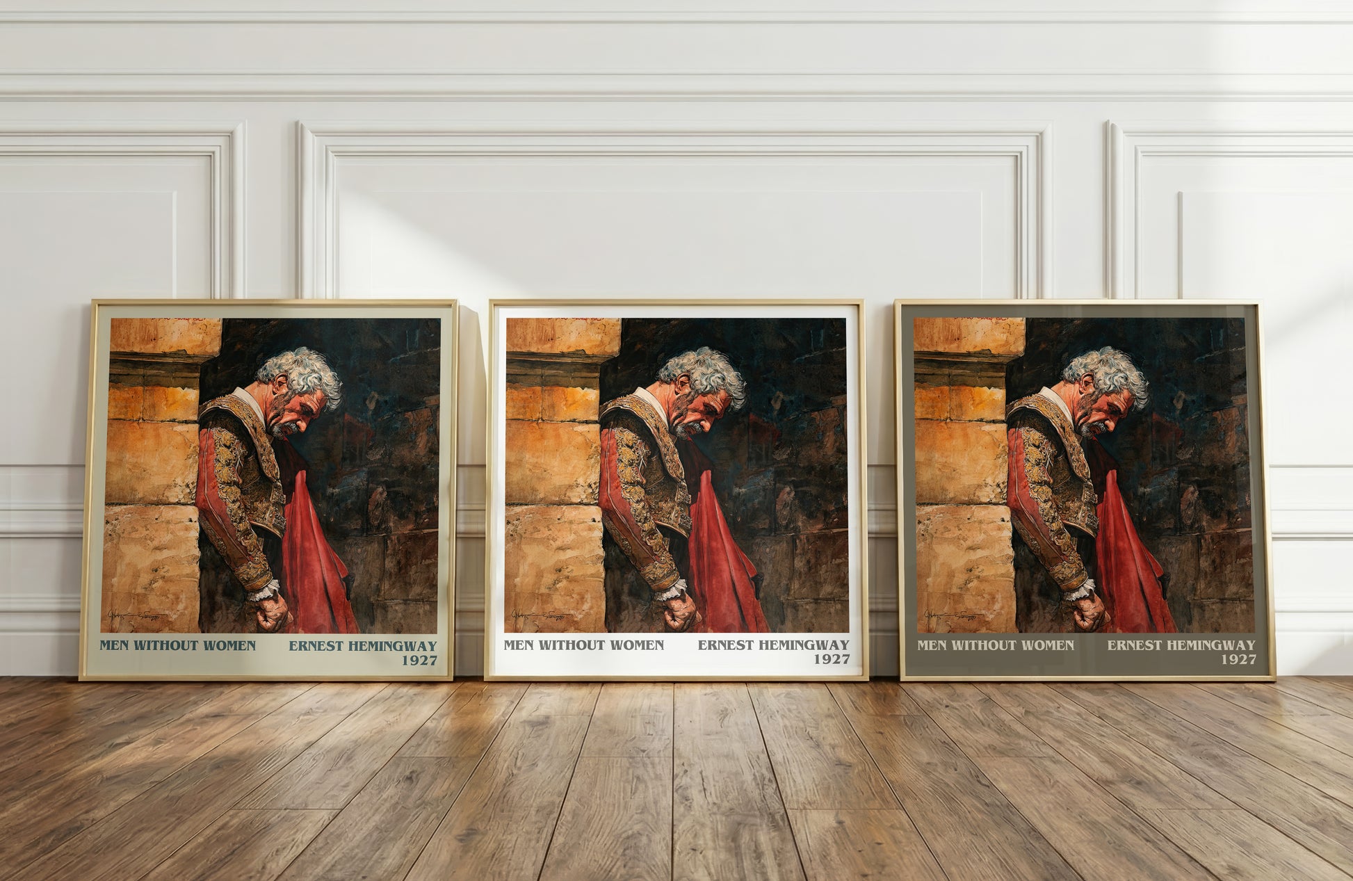 Men Without Women literary art print colour and style options – Ernest Hemingway book art