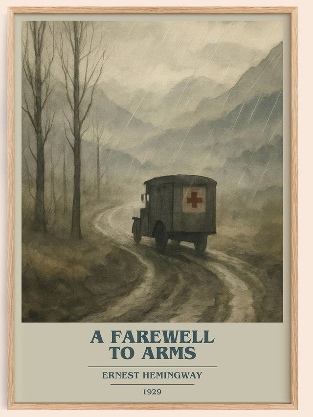 A farewell to arms Book Cover Poster by Ernest Hemingway