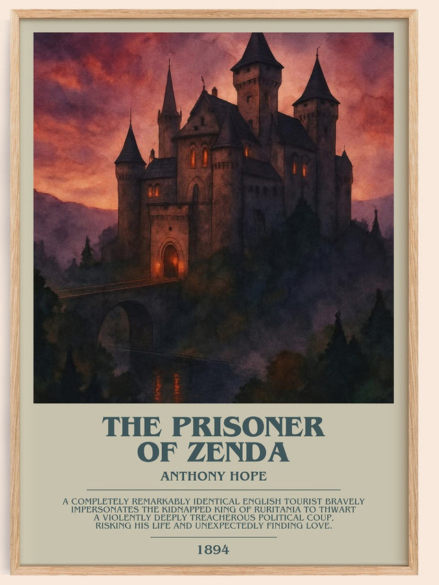 The Prisoner of Zenda Bookish Wall Art by Anthony Hope