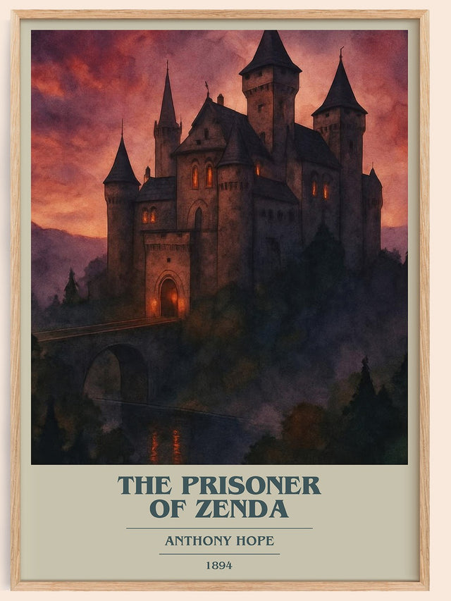The Prisoner of Zenda Book Cover Poster by Anthony Hope