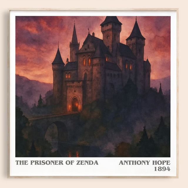 The Prisoner of Zenda Literary Art Print by Anthony Hope