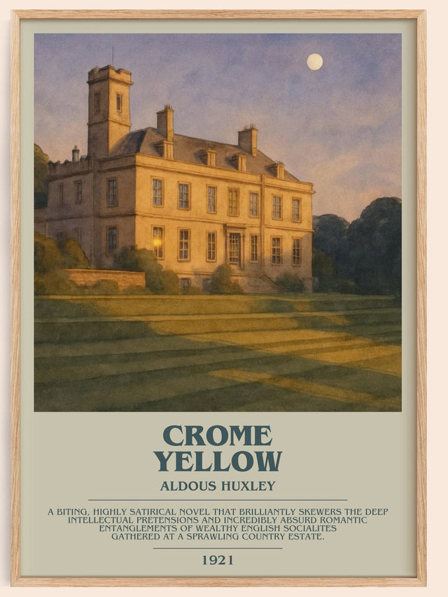 Crome Yellow Bookish Wall Art by Aldous Huxley