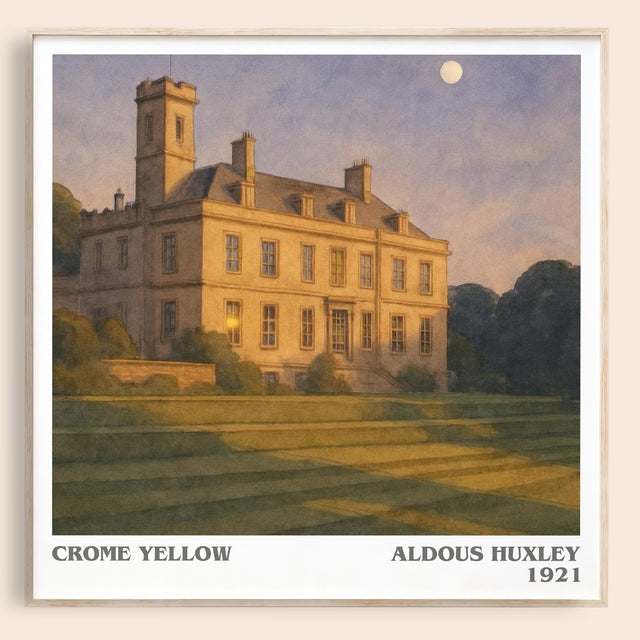 Crome Yellow Literary Art Print by Aldous Huxley
