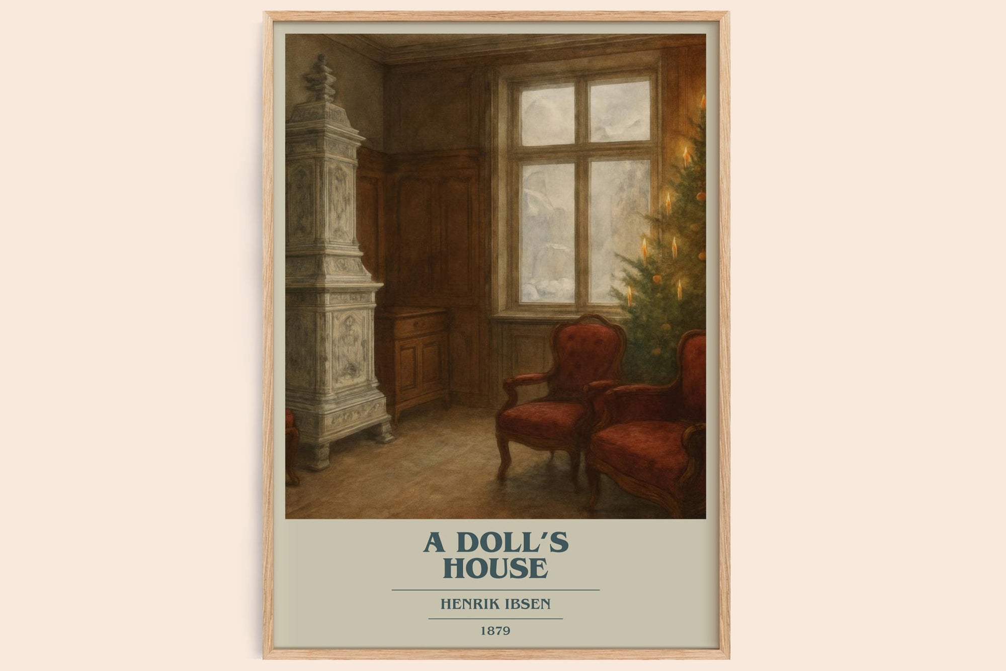 A Doll’s House book cover book poster by Henrik Ibsen – framed literary art print
