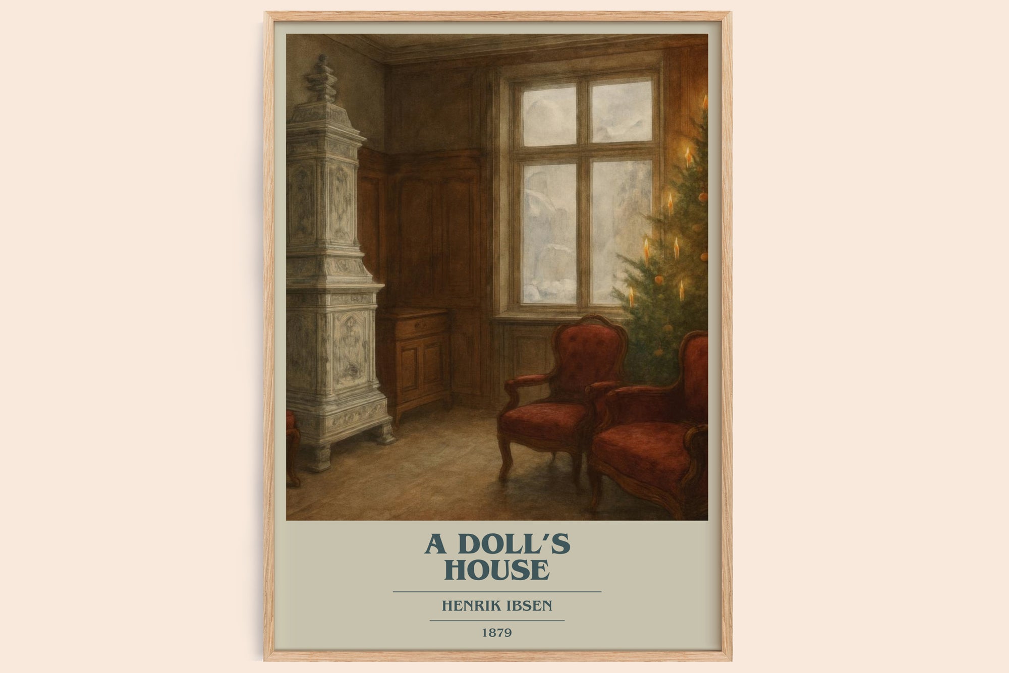 A Doll’s House book cover book poster by Henrik Ibsen – framed literary art print
