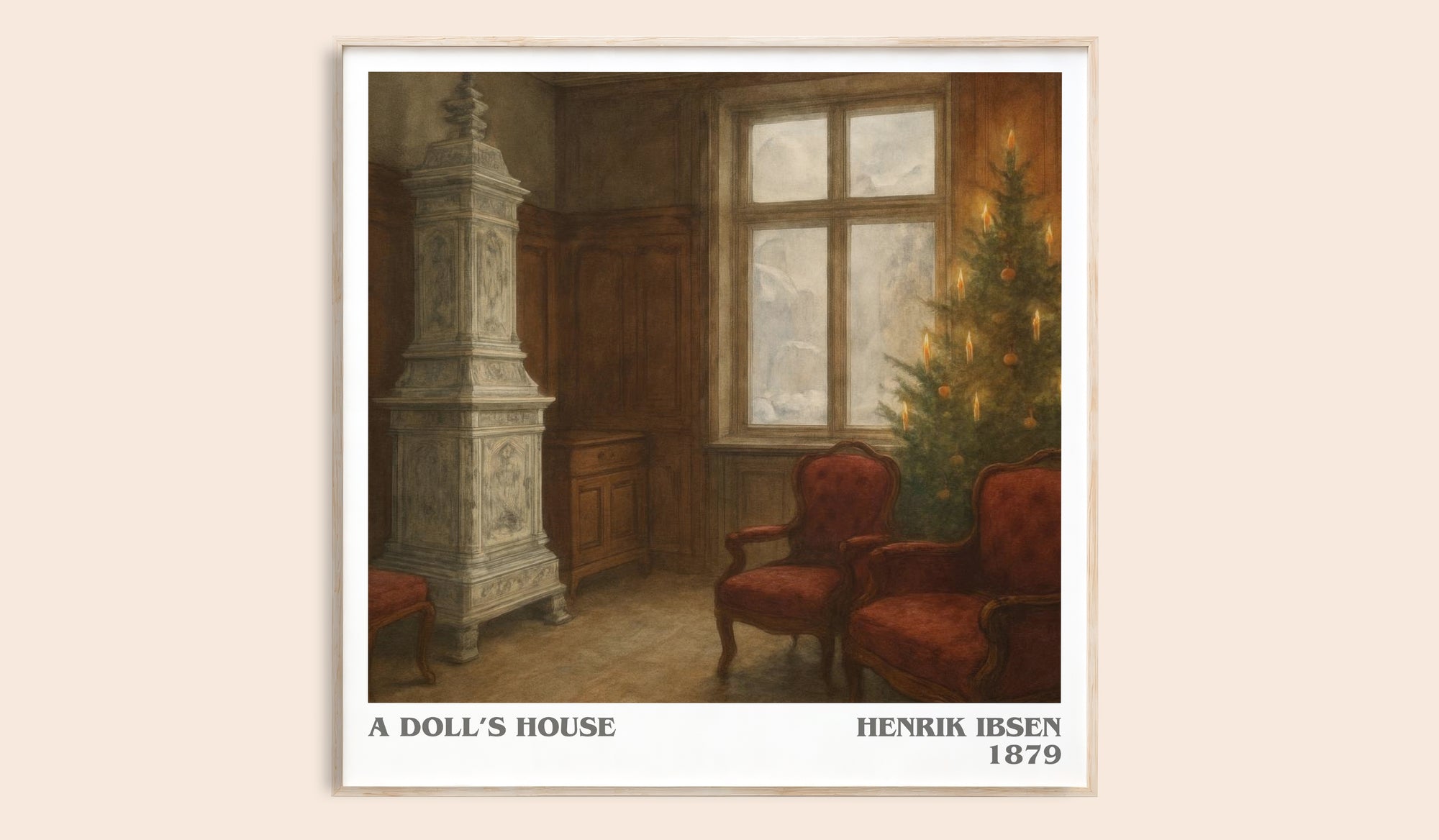 A Doll’s House literary book poster by Henrik Ibsen – framed literary art print