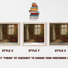 A Doll’s House Literary Art Print by Henrik Ibsen – Style X, Y and Z square prints side by side – choose your finish