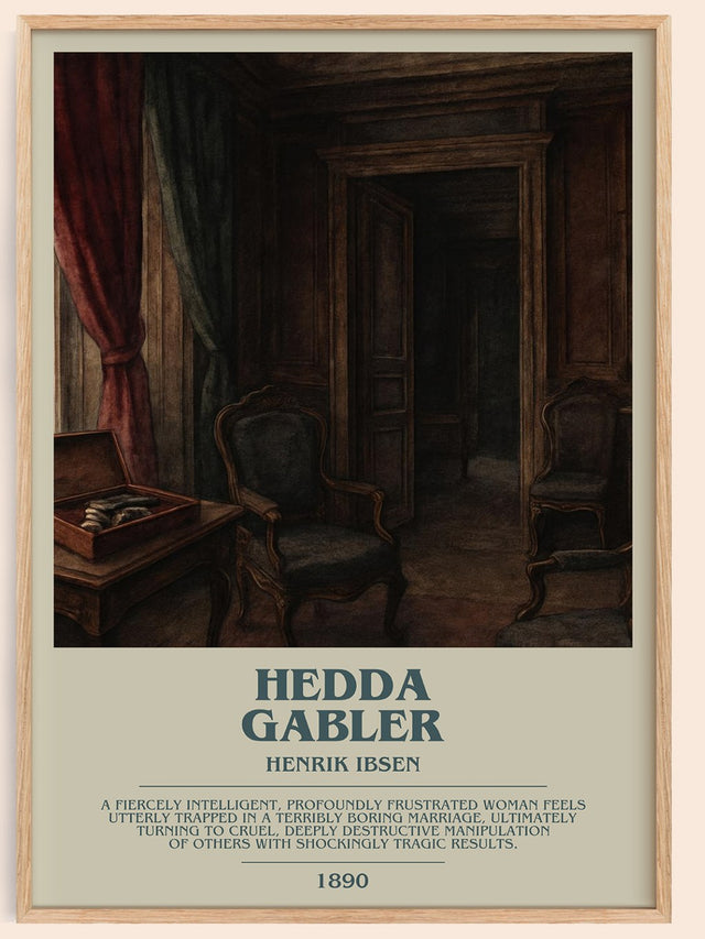 Hedda Gabler Bookish Wall Art by Henrik Ibsen