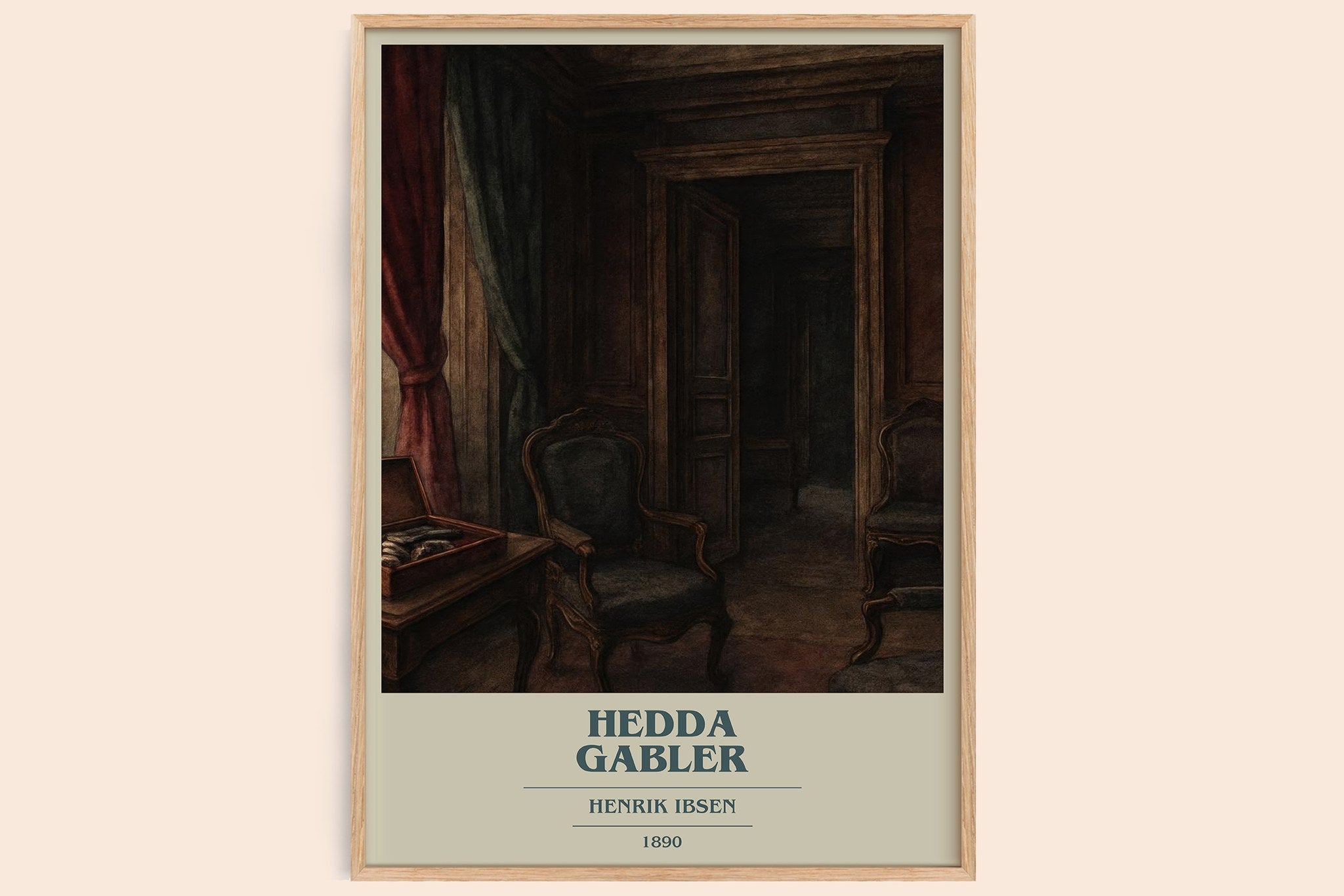 Hedda Gabler Book Cover Poster by Henrik Ibsen