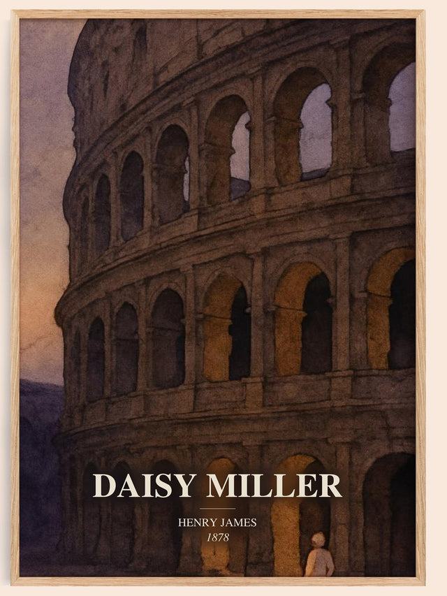 Daisy Miller Book Watercolour Illustration by Henry James