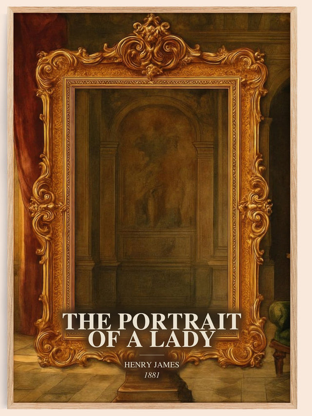 The Portrait Of A Lady Book Watercolour Illustration by Henry James